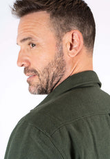 Noland overshirt med foer I grøn