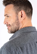 Noland overshirt med foer I grå