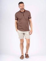 Thomas shorts med struktur i lys sand