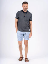 Thomas shorts med struktur i lys blå