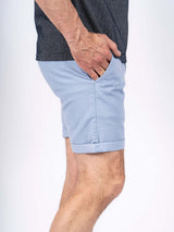 Thomas shorts med struktur i lys blå