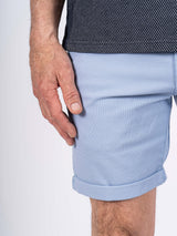 Thomas shorts med struktur i lys blå