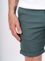 Thomas shorts med struktur i blågrøn