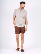 Thomas shorts med struktur i brun
