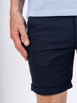 Thomas shorts med struktur i navy