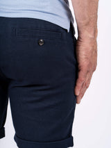 Thomas shorts med struktur i navy