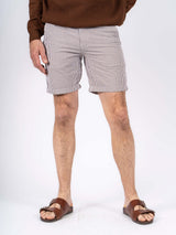 Brian stribede shorts I hvid/brun