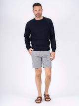 Brian stribede shorts I hvid/navy
