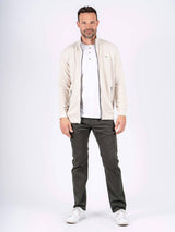 Alf sweat cardigan I hvid
