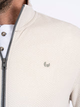 Alf sweat cardigan I hvid