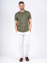 Sydney Viscose polo I armygrøn