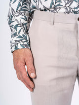 Hector hør pants I lys sand