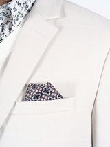 Malthe blazer I lys sand med skygge tern