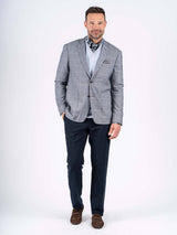 Malthe blazer I navy med skygge tern
