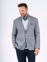 Malthe blazer I navy med skygge tern