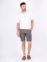 Allan cargo shorts med print I grå