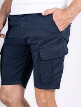 Allan cargo shorts med print I navy