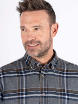 Farmer skjorte I brun/grå tern