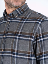 Farmer skjorte I brun/grå tern