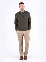 Murphy strik cardigan i brun