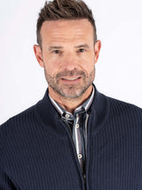 Murphy strik cardigan i navy