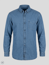 Denni denim skjorte i lys blå