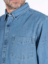 Denni denim skjorte i lys blå