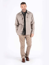 Shane overshirt i sand