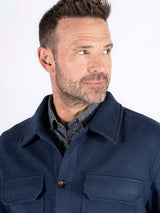 Shane overshirt i navy