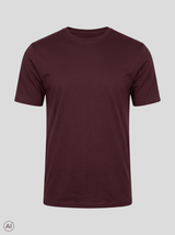 Johnson basic tee i vinrød