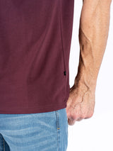 Johnson basic tee i vinrød