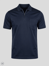Sailor polo med brystlomme i navy