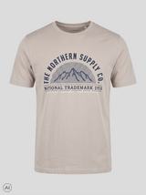 Caden t-shirt med print I sand
