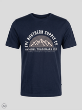 Caden t-shirt med print I navy