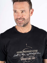Caden t-shirt med print I sort