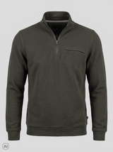 Tony Zip sweat I grøn