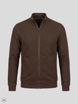 Tony sweat cardigan I brun