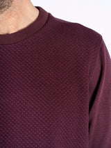 Carlton sweat o-neck I vinrød