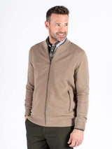 Carlton sweat cardigan I sand