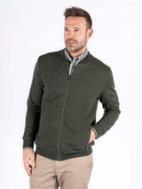 Carlton sweat cardigan I grøn