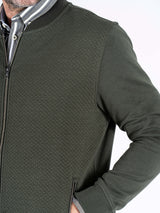 Carlton sweat cardigan I grøn