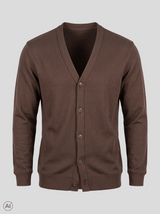 Dillon sweat cardigan I brun