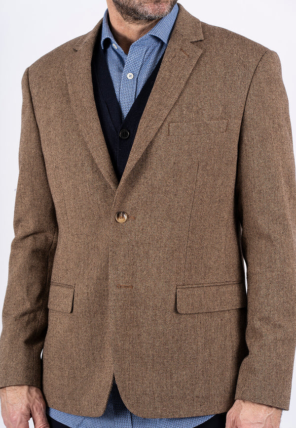 Genova blazer coffebrown