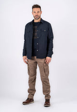 Collins overshirt / jakke i navy