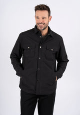 Collins overshirt / jakke i sort