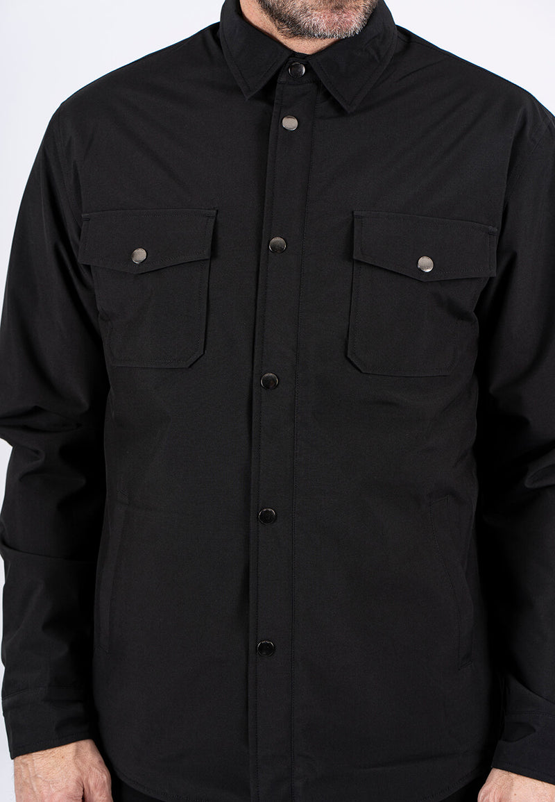 Collins overshirt / jakke i sort