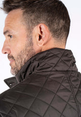 Harald quiltet vest I brun