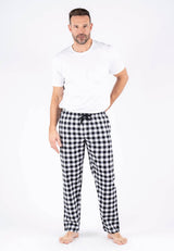 Pyjamas bukser I hvid/sort tern