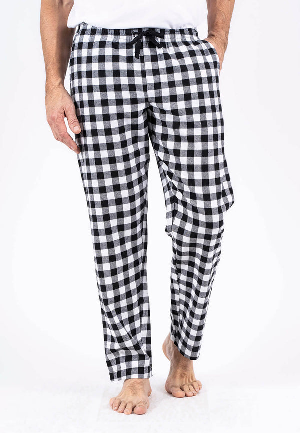 Pyjamas bukser I hvid/sort tern