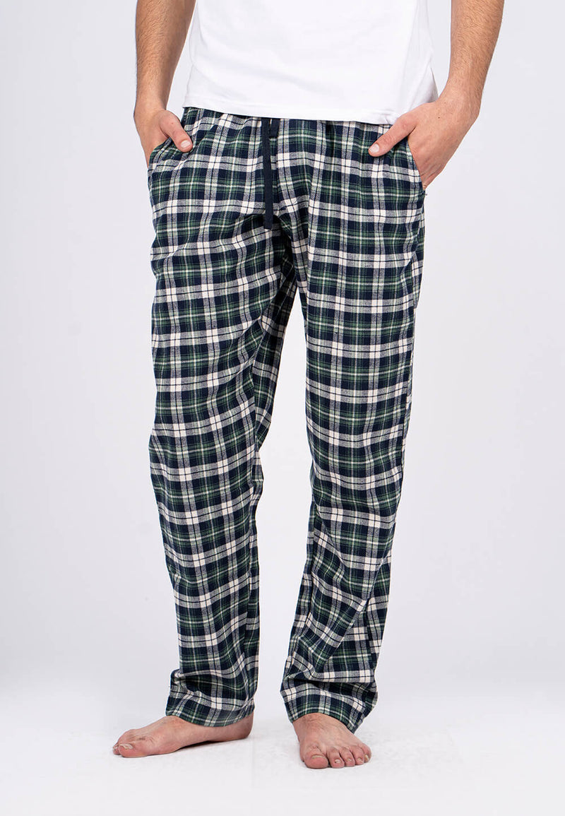 Pyjamas bukser I grøn/blå
